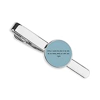 Qoutes Famous People Healing Sorrow Hushed Heart Necktie Tie Clip Bar Gift Business Man