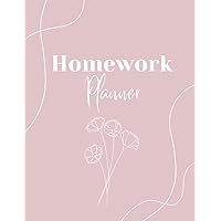 Homework Planner: Pink Aesthetic Daily Student Planner | Minimalist | Undated | Homeschool Planner | Keep Assignments Organized in School and College Homework Planner: Pink Aesthetic Daily Student Planner | Minimalist | Undated | Homeschool Planner | Keep Assignments Organized in School and College Paperback