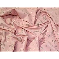 Minerva Crafts Glow in The Dark Jersey Knit Fabric Pink - per metre