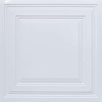 232 Economy PVC Lay-in Ceiling Tile 2 ft. x 2 ft., White, 10 Pack