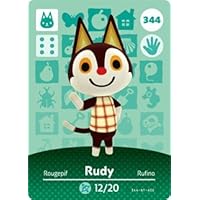Rudy - Nintendo Animal Crossing Happy Home Designer Series 4 Amiibo Card - 344
