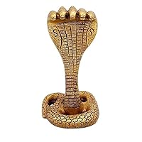 Vedic Vaani Brass Five Headed Lord Shiva Nagaraj Vasuki Serpent Naag Devta (Snake) Sharpdosh Idol (1 Idol)