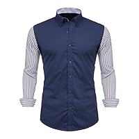 Men Shirts Arrivals Slim Fit Male Shirt Solid Long Sleeve British Style Men's Shirt Office