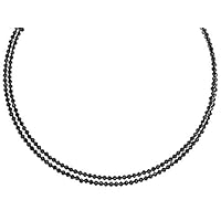 Black Spinel Stainless Steel Wrap Bead Necklace, Natural Black Spinel Faceted Rondelle Beads Beaded Necklace, Black spinel wrap Necklace under 20