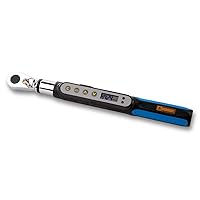Bit-Head Digital Torque Wrench, 1/4 inch Drive Adopter, 0.221-4.424 ft-lbs Range, Set Target Torque, LED and Buzzer, Compact Size, Calibrated (BME2-006BN)