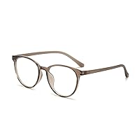 Blue Light Blocking Glasses Reading Glasses for Women Men Round Eyeglasses Frame Lightweight Reduce Eye Strain