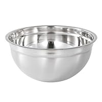 Stainless Steel Mixing Bowls Nesting Storage Polished Mirror Finish For Meal Mixing (No silicone bottom,30cm)
