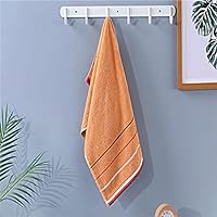 Cotton Striped Towel Adult Household Bathroom Towel Men and Women Wash Face Towel Quick-Drying Soft and Highly Absorbent (Color : D, Size : 1 * 35x75cm)