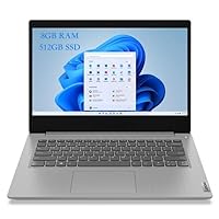 Lenovo Newest 14“ IPS FHD IdeaPad 3 Laptop, Intel Quad-Core i5-10210U, 8GB RAM 512GB SSD, Intel UHD Graphics, HDMI, Webcam, Windows 11 Home (81WA00Q7US, Platinum Grey)