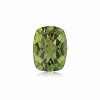 0.50-0.65 Cts of 5 mm AA (SI - Slightly Included) Cushion Checkered Peridot (1 pc) Loose Gemstone