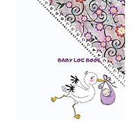 Baby Log Book: Interior and paper type: Black and white interior| With white paper| Soft cover finish: Matt| Print size: 8 x 10 inches| Number of pages: 120