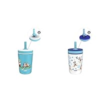 Zak Designs Bluey and Disney Mickey Mouse 12oz Vacuum Insulated Stainless Steel Sippy Cup Bundle