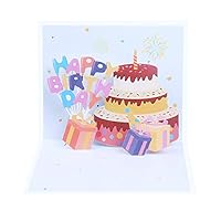 Pop Up Cards Paper Greeting Cards 3D Pop Up Birthday Cards with Note Card for Girl and Women Boy 6.1x5Inch(15.5x12.5cm)