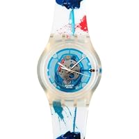 Swatch Men's Wrist Watch Blue SUJK104C with Plastic Strap, Multicolour/Multicolour, Strap