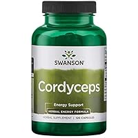 Swanson Premium Cordyceps 600 mg - 120 Capsules Made in USA