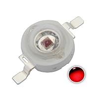 CHANZON 10 pcs High Power Led Chip 3W Far Red Plant Grow Light (730nm / 400mA - 500mA / DC 1.8V - 2.2V / 3 Watt) SMD COB Emitter Diode Components 3 W Bead for DIY Growing Lamps