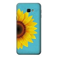 R3039 Vintage Sunflower Blue Case Cover for Samsung Galaxy J4+ (2018), J4 Plus (2018)