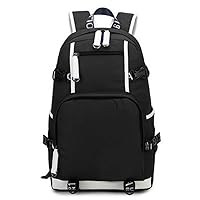Laptop Backpack Bookbag Casual Daypack (Black 1)