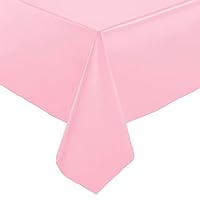 Blue Sky Pink Plastic Table Cover 54