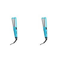 Conair Mini Dual Deluxe Styler; Add Curls and Waves - or - Straighten; Perfect for On-The-Go Styling (Pack of 2)