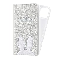 iPhone 13 Miffy / Notebook Type FLEX CASE Sagara Embroidery / Gray