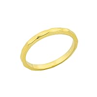 Gold Hammered Toe Ring - Gold Purity:: 14K
