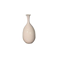 Artissance Vintage Ceramic Pear-Shaped Vase, 18.9 Inch Tall, White (Size & Finish Vary)