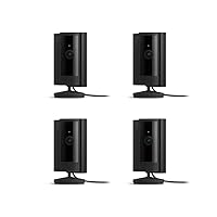 Ring Indoor Cam (2nd Gen) | latest generation, 2023 release | 1080p HD Video & Color Night Vision, Two-Way Talk, and Manual Audio & Video Privacy Cover | 4-pack, Black