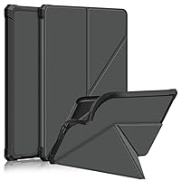 New Folding Stand Kindle Paperwhite 11Th Gen 6.8Inch 2021 Signature Edition Dust and Water Resistant Smart Cover with Auto Wake Cover Kindle Paperwhite 5 Mint Green,Gray