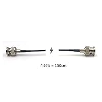 3G 75Ohm HD SDI Cable Male HD SDI Extension Cable for BMCC BMPC Hyperdeck Cameras Video Cable (Straight to Straight, 150cm=4.92ft)