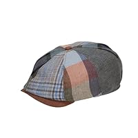 Gottmann SNN 2812472 Men's Hunting Hat, Spring and Summer, Large Size, 8-Piece Gentleman's Hat, Linen, Patchwork