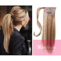 HOTstyle - Clip in human hair ponytail wrap hair extension 24