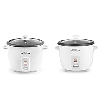 AROMA® Rice Cooker 8-Cup 16-Cup ARC-368NG & Aroma 6-cup 1.5 Qt. One Touch Rice Cooker ARC-363NG