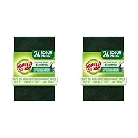 Scotch-Brite Heavy Duty Scour Pads, Scouring Pads for Kitchen and Dish Cleaning, 24 Pads (Pack of 2)