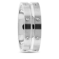 0.50 ct. Mens Round Cut Diamond Wedding Band Ring