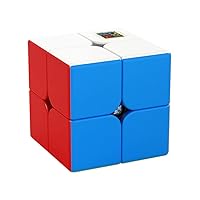 BroMocube Moyu Meilong Magic Cube Stickerless MFJS Puzzle Speed Cube Educational Toys for Children (Meilong 2x2)