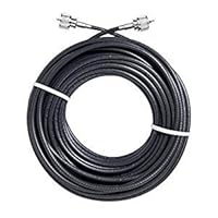 50' RG58A/U Coaxial Jumper Cable with PL-259 Connectors - Black
