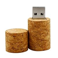 1PCS Cork Type Wood 2.0/3.0 USB Flash Drive USB Disk Memory Stick Wood (3.0/128GB)