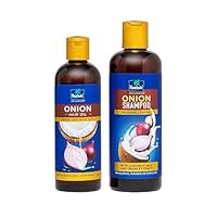 Para.chute Advanced Onion Hair Oil for Hair Growth, 200ml & Hair Shampoo for Hair Fall Control, 275ml