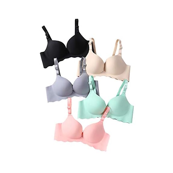 Mua Pack of 5,Women Comfort No Wire Bras Seamless No Show Bra Pack trên   Mỹ chính hãng 2024