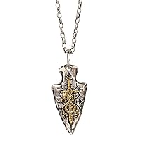 Vintage Nordic Viking Silver Necklace Dragon Sword Pendant Silver Welded Copper Rune Fashion 925 Silver Jewelry