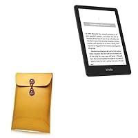 BoxWave Case Compatible with Amazon Kindle Paperwhite (5th Gen 2021) - Manila Leather Envelope, Retro Envelope Style Hip Cover
