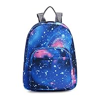 Bravo Mini Backpack, Beautiful 11" Fashion Design Casual Day pack, All Purpose Essential Bag (Galaxy Blue) Limit Edition Color