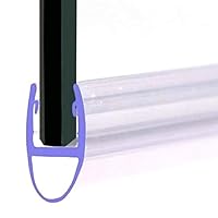 SEAL001-P Essentials A Type Shower Screen Door Seal-4-6mm Glass Up to 7mm Gap, 1-Pack, Clear