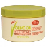 Olive Oil Hair Root Therapy Treatment for Men & Women 8 oz Cream - for Color Treated Hair - Dry & Damaged Scalp Solution for Full Regrowth