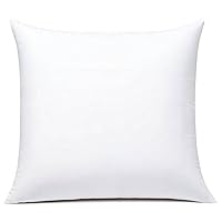 Throw Pillow Inserts Hypoallergenic Premium Pillow Stuffer Square Form for Decorative Pillow Covers Cushion Set of 1-18 x 18 Inches