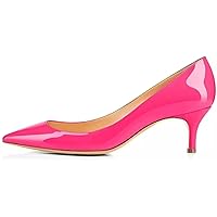 Axellion Pumps for Women, Kitten Heel Pumps Pointed Toe Shoes Slip-On High Heel for Dress Office