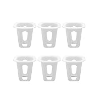 50 Pcs Square Mesh Netted Cup Pots Slotted Basket Hydroponics System Supplies Aquaponics Seed Growing Media for Hydroponics Aquaponics Orchids