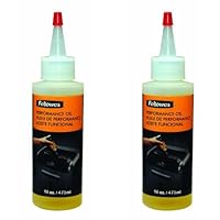 Fellowes Powershred Performance Shredder Oil, 16 oz. Extended Nozzle Bottle (3525010) (Pack of 2)