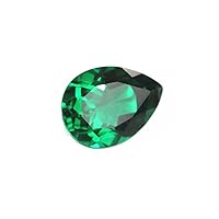 Teardrop Cut Emerald Pear Shaped Faceted Gemstone Rich Green Emerald Multiple Sizes to Choose AC36E